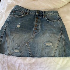 jean skirt